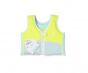 Giacca Galleggiante Salty the Shark 3-6 anni Aqua Neon Yellow