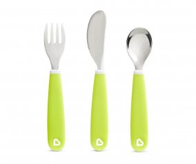 Pack 3 Cubiertos Splash Verde Pastel