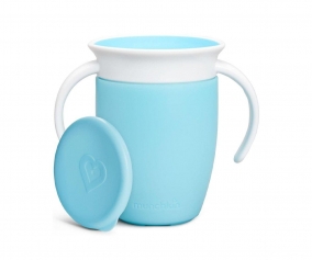 Taza Antigoteo con Asas Miracle 360 Azul Pastel 200ml