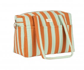 Bolso Carro Beb Stories Green Orange Stripes