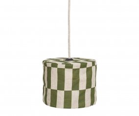 Pantalla de Lino Lmpara de Techo Vibes Green Tiles