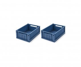 2 Ceste Organizer Medie Weston Indigo Blue