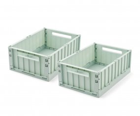 2 Ceste Organizer Medie Weston Light Peppermint