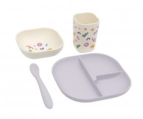Set de Vajilla Confetti Lilac