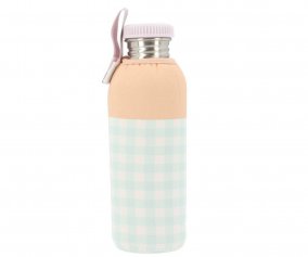 Garrafa de Ao com Forro Stripes Apricot Personalizvel 750ml