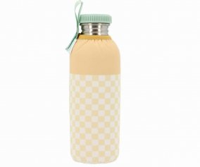 Bottiglia Acciaio Fodera Personalizzabile Yellow Chess 750ml