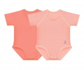 2 Body Beb (0-36meses) Manga Corta 4 Season Coral