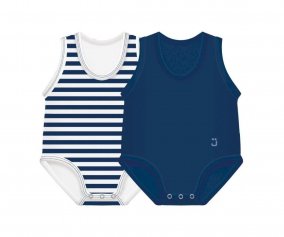2 Body Beb (0-36meses) Sin Manga Summer Blue