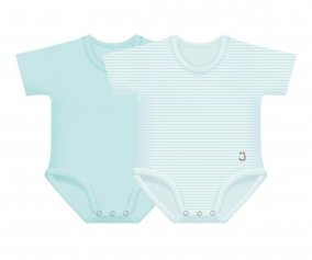 2 Body Beb (0-36meses) Manga Corta 4 Season Aqua Green