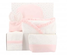 Confezione Regalo Newborn Rainbow Dots Pink