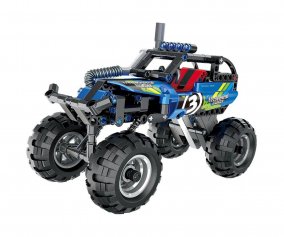 Todoterreno 4x4 Azul Retrctil 193 Piezas