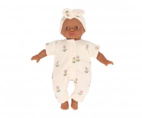 Mueco Soft Oscar con Mono y Gorrito Lili Fleurs Douces mile & Ida