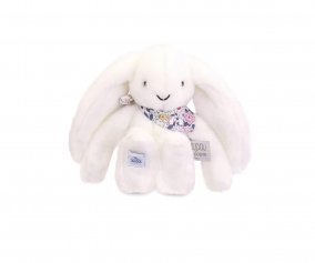 Peluche Conejito Blanco Fleurette 25 cm Personalizable
