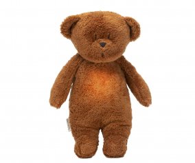 Peluche Son et Lumière Ours Organique Moonie 2.0 Caramel