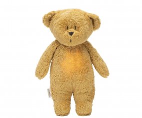 Peluche Son et Lumière Ours Organique Moonie 2.0 Honey