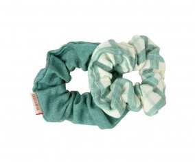 2 Coleteros Scrunchie Fern Plaid