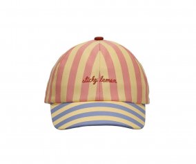 Bon s riscas Rosa Coral e Sandy Yellow Personalizvel