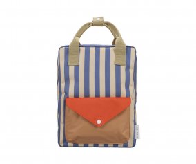 Mochila Escolar Mdio Personalizvel Wonders Blue Whale + Sandy Yellow 