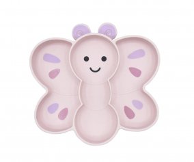 Plato de Silicona con Ventosa Butterfly