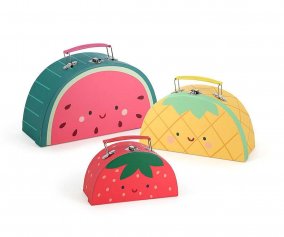 Set de 3 Maletas Encajables "Les Fruits Gourmands"