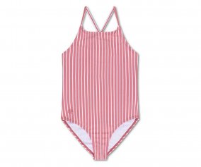 Costume da Bagno Incrociato Stripes con Protezione UV