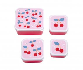 4 Cajitas Almuerzo y Snacks Cherries