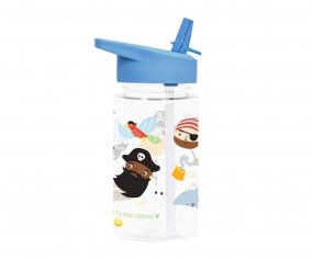 Botella Plstico con Pajita Pirates 450ml