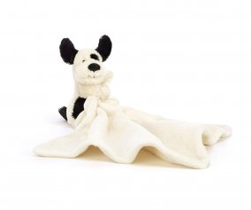 Doudou Puppy Black & Cream Personalizzabile