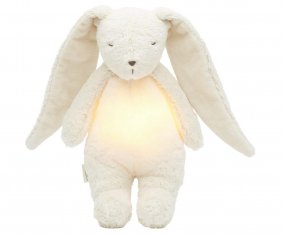 Peluche Luz-Sonido Conejo Orgnico Moonie 2.0 Polar Personalizable