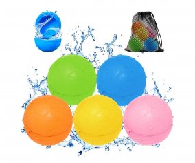 6 Globos de Agua Reutilizables Classic Opacos