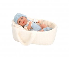 Mueca Elegance Gadi Azul con Capazo 33 cm