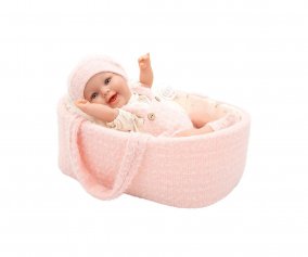 Mueca Elegance Gadi Rosa con Capazo 33 cm