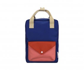 Mochila Escolar Mediana Envelope Ned Blue Personalizable