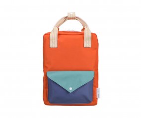 Mochila Escolar Mediana Envelope Lifebuoy Orange Personalizable