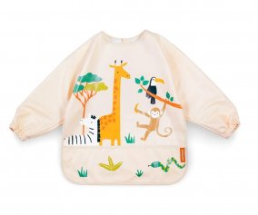 Babero con Mangas Soft Biby Jungle