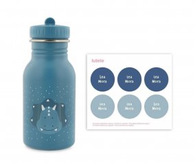 Botella Acero Trixie Mr.Triceratops 350ml + 6 Pegatinas Redondas Blue Regalo